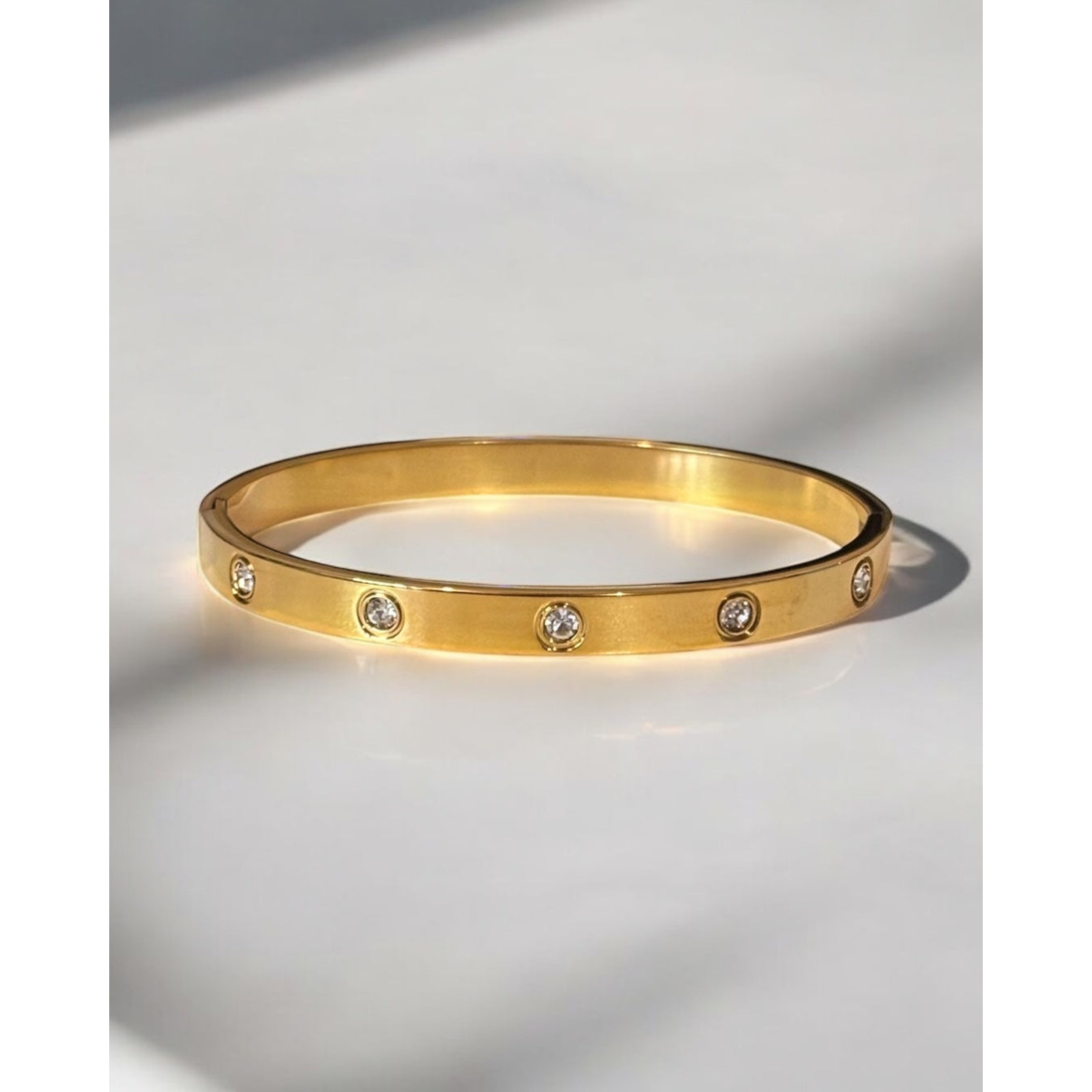 Luxurious Titanium Steel Bangle Bracelet 22$